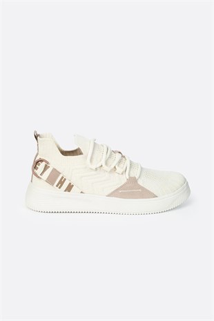 Letoon Mix Erkek Bej Spor Ayakkabı Sneaker