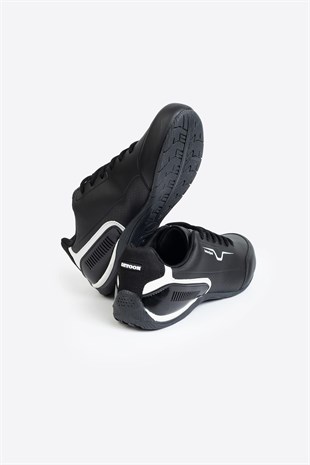 Letoon MotionTrack Erkek Siyah Beyaz Sneaker 