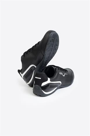 Letoon MotionTrack Erkek Siyah Beyaz Sneaker 