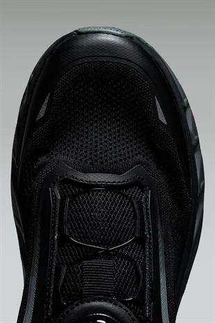 Letoon MOVE-11 Nefes Alabilen File Yapı, Hafif EVA Taban, Bağcıklı Siyah Günlük Ayakkabı 