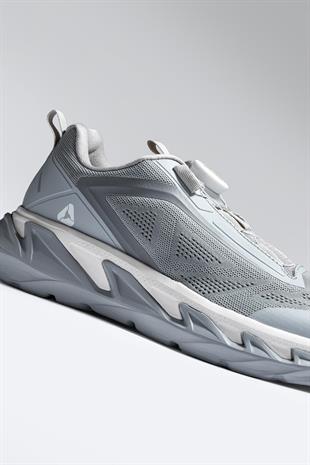 Letoon MOVE-11 Nefes Alabilen File Yapı, Hafif EVA Taban, Bağcıklı Gri Günlük Ayakkabı 