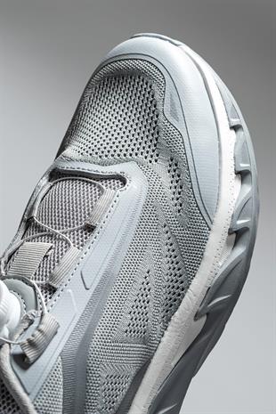 Letoon MOVE-11 Nefes Alabilen File Yapı, Hafif EVA Taban, Bağcıklı Gri Günlük Ayakkabı 