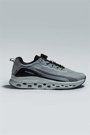 Letoon Move-18 Gri Renk Havalı Tabanlı Spor Ayakkabı