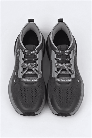 Letoon  MOVE-41 Unisex Yüksek Tabanlı Sneaker FÜME