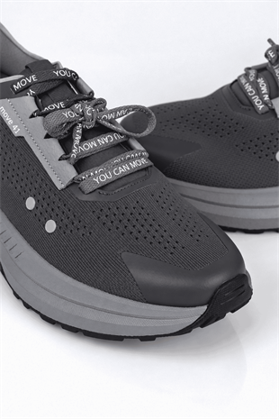 Letoon  MOVE-41 Unisex Yüksek Tabanlı Sneaker FÜME