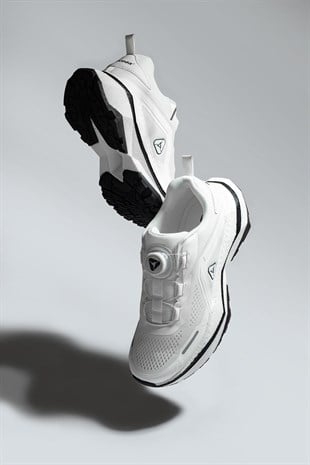Letoon MOVE-9 File Saya, Konforlu Taban, Beyaz Günlük ve Aktif Kullanım İçin Sneaker 