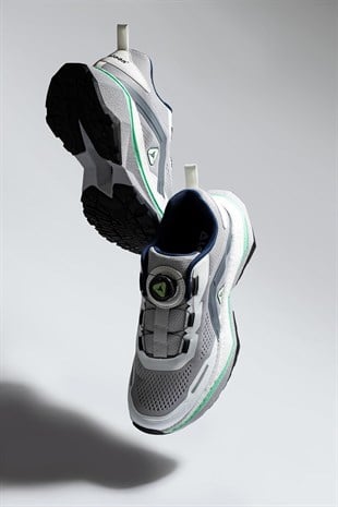 Letoon MOVE-9 File Saya, Konforlu Taban, Beyaz Gri Günlük ve Aktif Kullanım İçin Sneaker 
