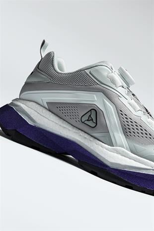 Letoon MOVE-9 File Saya, Konforlu Taban, Gri Günlük ve Aktif Kullanım İçin Sneaker 