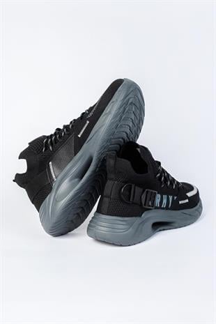 Letoon Ritim Unisex Füme Siyah Sneaker Ayakkabı