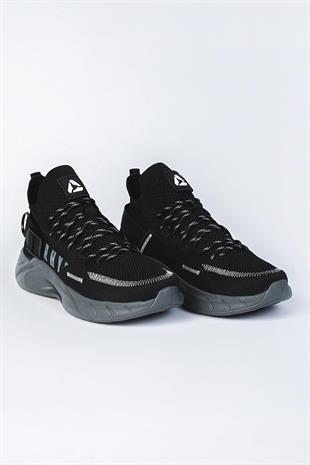 Letoon Ritim Unisex Füme Siyah Sneaker Ayakkabı