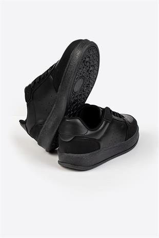 Letoon Siyah Füme Kadın Günlük Ayakkabı 
