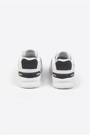 Street Style Beyaz Gri Günlük Sneaker 