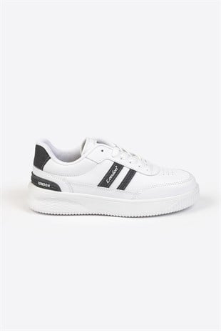 Street Style Beyaz Gri Günlük Sneaker 