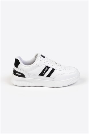 Letoon Street Style Siyah Beyaz Günlük Sneaker 
