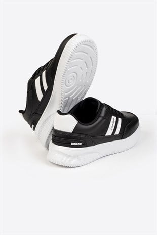Letoon Street Style Günlük Siyah Sneaker 