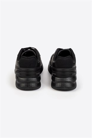 Street Style Siyah Füme Günlük Sneaker