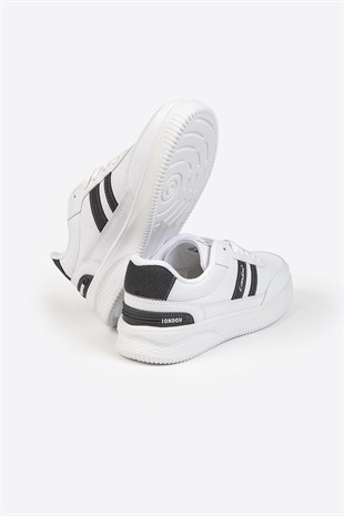 Street Style Beyaz Gri Günlük Sneaker 