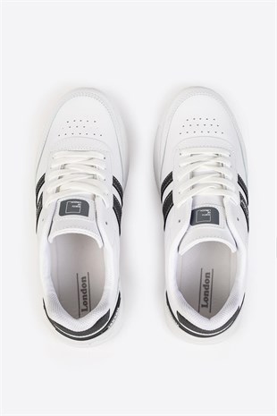 Street Style Beyaz Gri Günlük Sneaker 