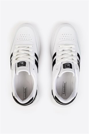Letoon Street Style Siyah Beyaz Günlük Sneaker 