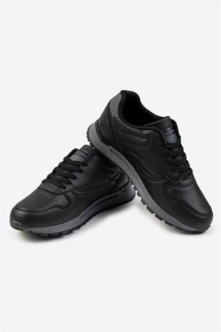 Letoon Tornado Erkek Premium Siyah Sneaker 