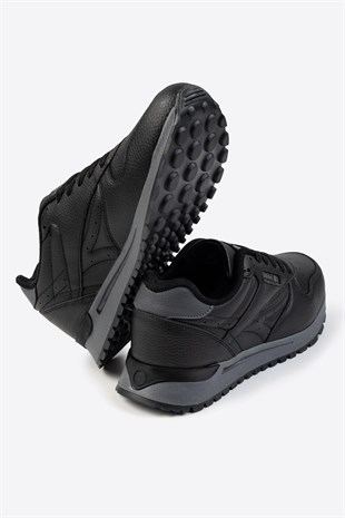 Letoon Tornado Erkek Premium Siyah Sneaker 