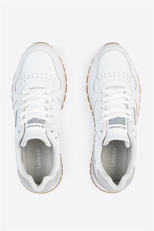 Letoon Tornado Erkek Premium Beyaz Sneaker 