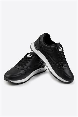 Letoon Tornado Erkek Premium Siyah Beyaz Sneaker 