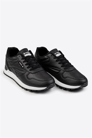 Letoon Tornado Erkek Premium Siyah Beyaz Sneaker 