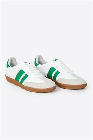 Letoon Zumba Beyaz Yeşil Günlük Rahat Spor Ayakkabı 