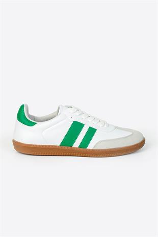 Letoon Zumba Beyaz Yeşil Günlük Rahat Spor Ayakkabı 