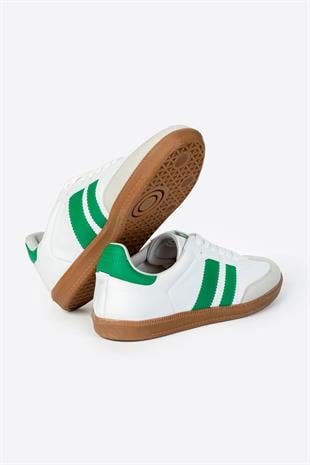 Letoon Zumba Beyaz Yeşil Günlük Rahat Spor Ayakkabı 