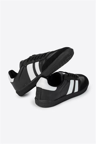 Letoon Zumba Siyah Beyaz Günlük Rahat Spor Ayakkabı 