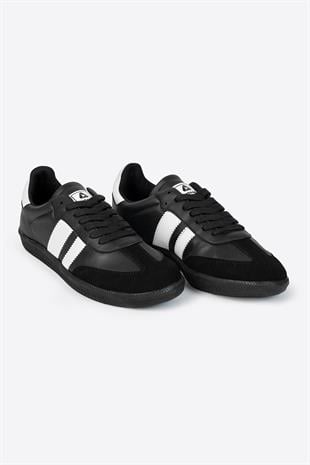 Letoon Zumba Siyah Beyaz Günlük Rahat Spor Ayakkabı 