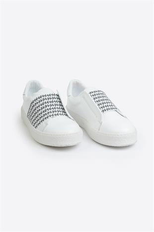 LTN-HY02 Erkek Deri Ayakkabı  BEYAZ