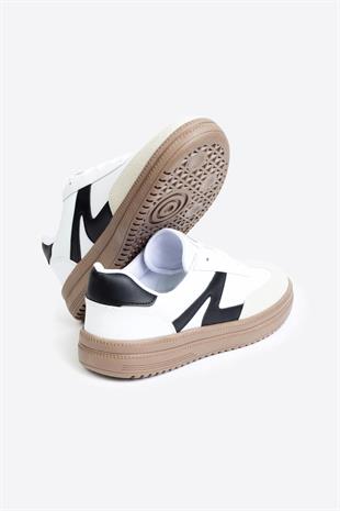 SARRE KADIN SPOR AYAKKABI BEYAZ GRİ