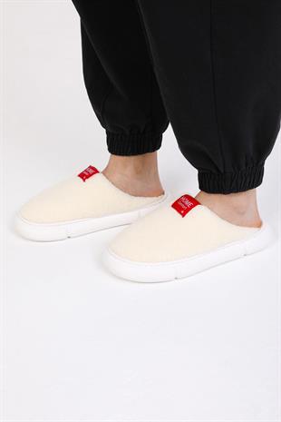 Letoon Comfort Kadın Beyaz Ev Terliği