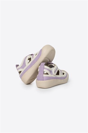Letoon KİDS06 Çocuk Lila Sandalet Ayakkabı