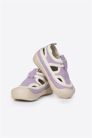 Letoon KİDS06 Çocuk Lila Sandalet Ayakkabı