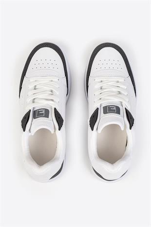 Beyaz Renk Beyaz Füme Kadın Spor Ayakkabı 