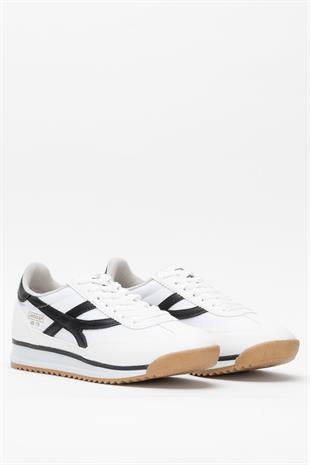 Kadın Beyaz Renk Denye Kumaş Günlük Spor Ayakkabı 