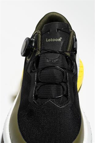 Letoon AirFlex Move-12 Siyah Sarı Erkek Spor Ayakkabı 
