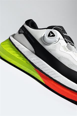 Letoon AirFlex Move-12 Erkek Beyaz Siyah Spor Ayakkabı 