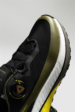 Letoon AirFlex Move-12 Siyah Sarı Erkek Spor Ayakkabı 