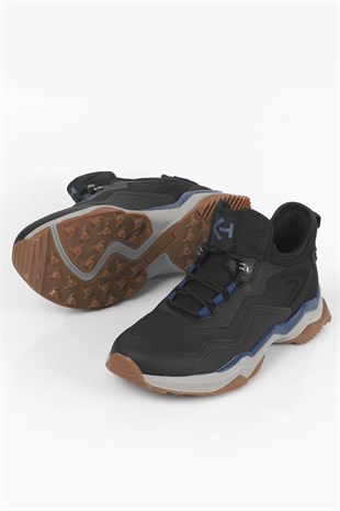 Letoon  BOOT-01 Erkek Outdoor Kalın Tabanlı Bağcıklı Günlük Spor Bot SİYAH