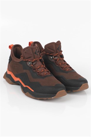 Letoon  BOOT-01 Erkek Outdoor Kalın Tabanlı Bağcıklı Günlük Spor Bot KAHVERENGİ