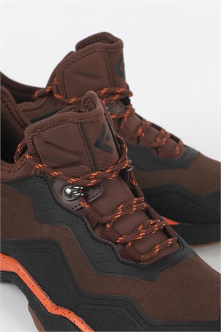 Letoon  BOOT-01 Erkek Outdoor Kalın Tabanlı Bağcıklı Günlük Spor Bot KAHVERENGİ