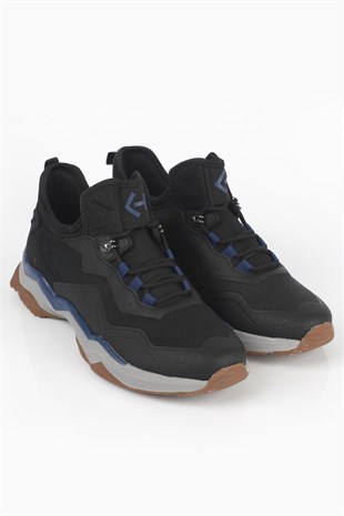 Letoon  BOOT-01 Erkek Outdoor Kalın Tabanlı Bağcıklı Günlük Spor Bot SİYAH