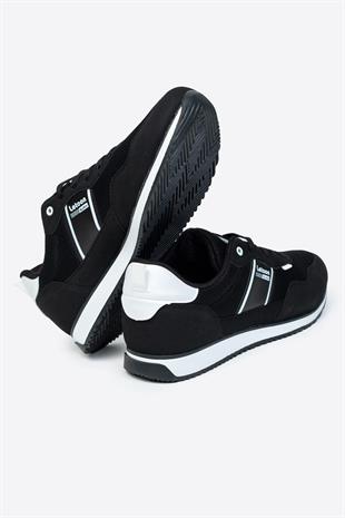 Letoon Cello Erkek Siyah Beyaz Renk Spor Ayakkabı 