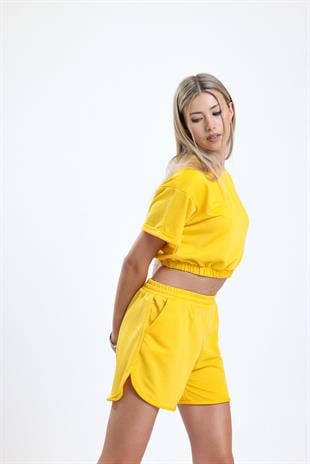 Letoon Ltn-G201 Crop Şort Takım 