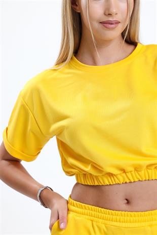 Letoon Ltn-G201 Crop Şort Takım 